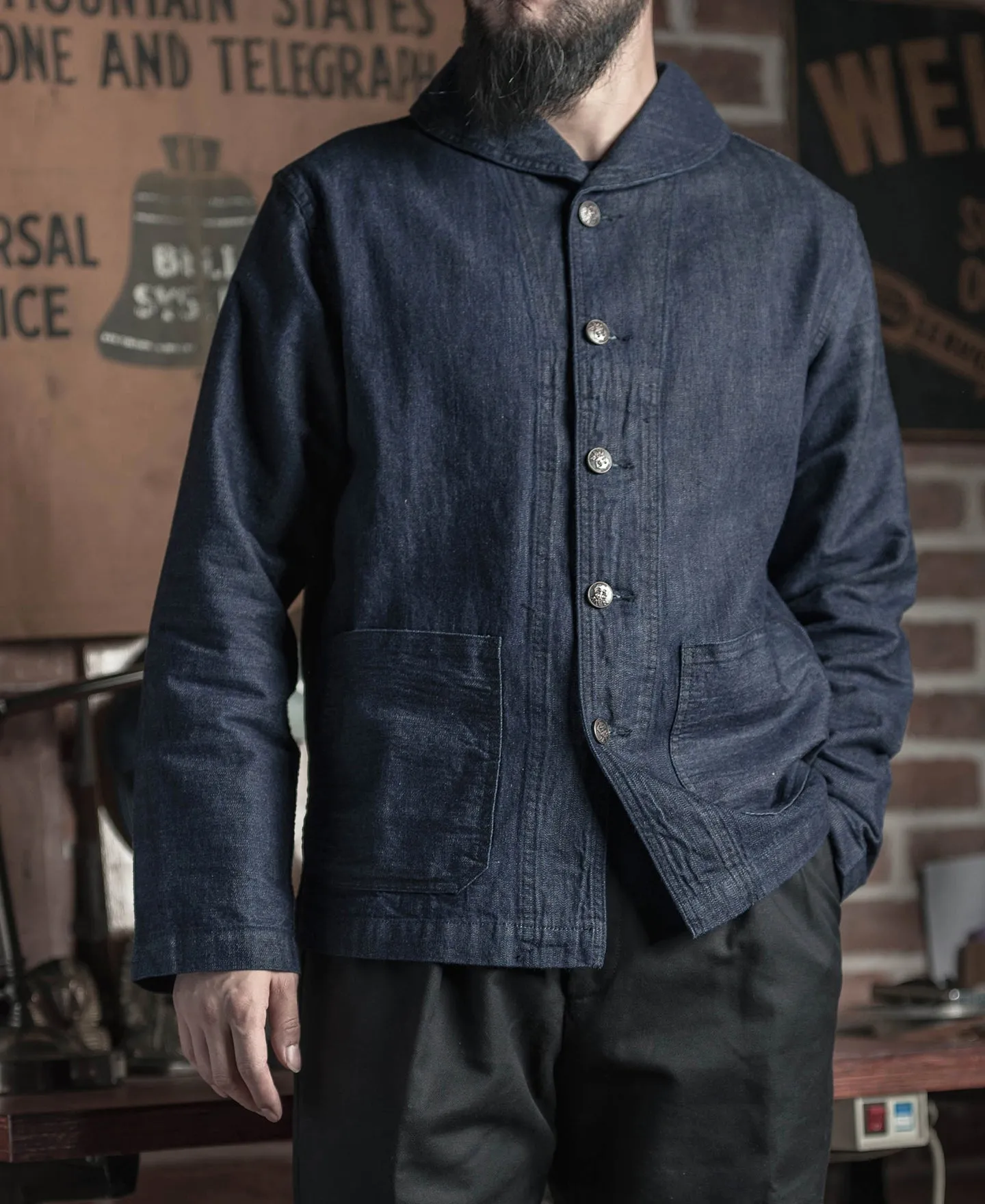 1922 USN 2nd Model Denim Coverall Utility Jacket