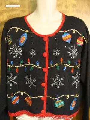 80s Christmas Lights Bad Christmas Sweater