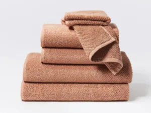 Air Weight Dusty Coral Organic Bath Towels