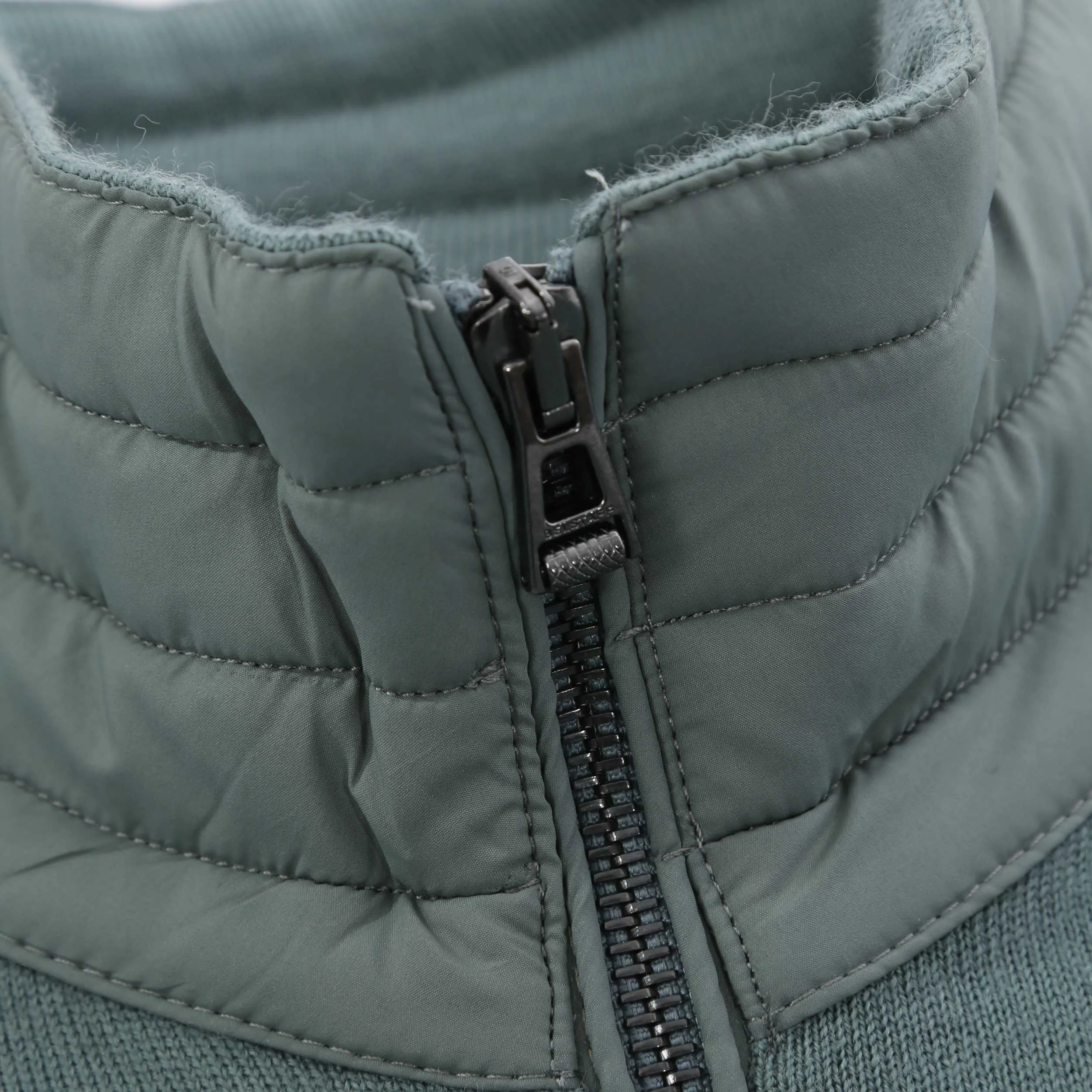 Belstaff Kelby Zip Cardigan in Mineral Green