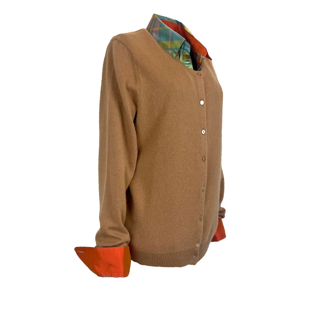 Cardigan cashmere vicuna