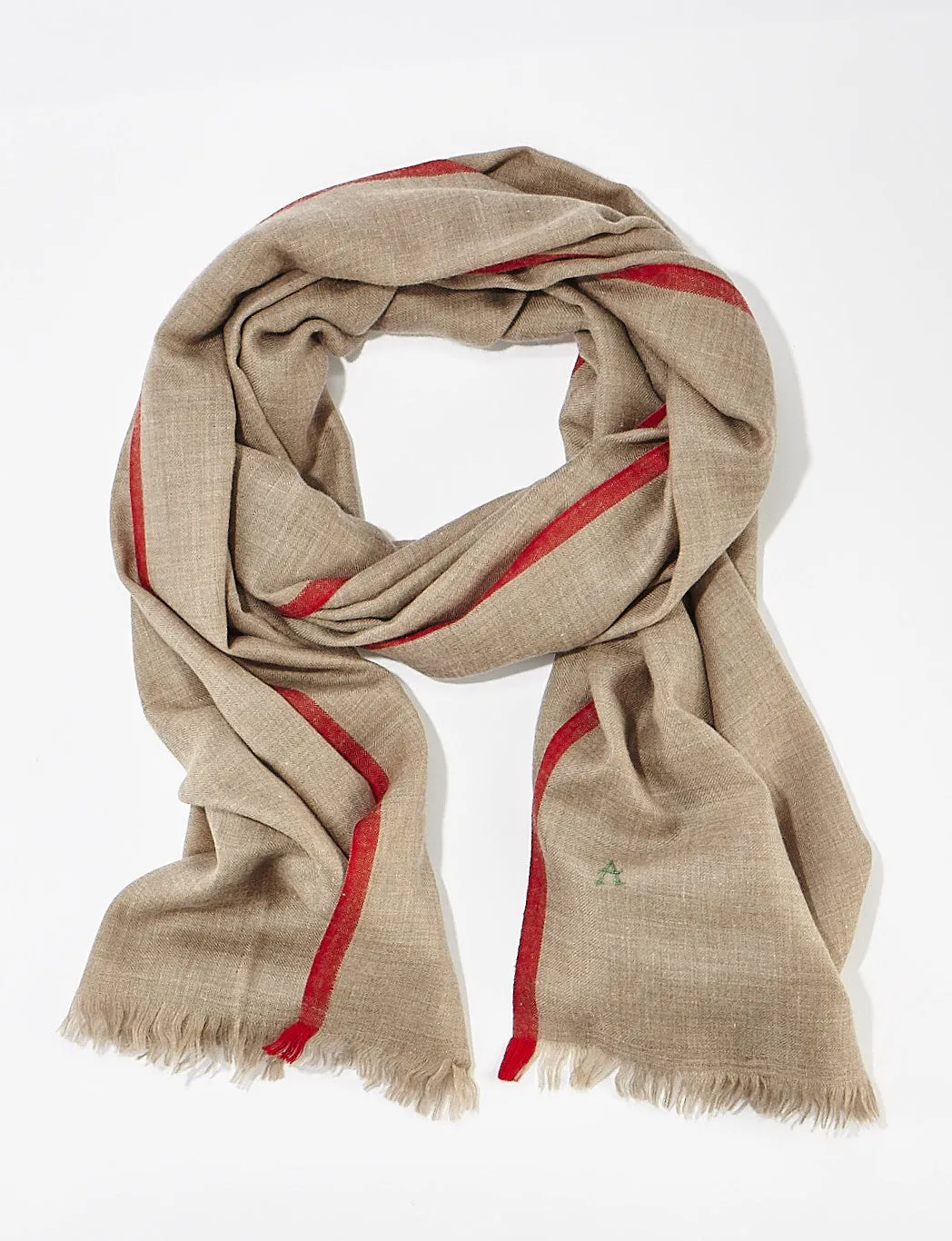 Cherry Beige Cashmere Kund Dar Scarf