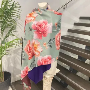 DEIA floral Cashmere blend Scarf