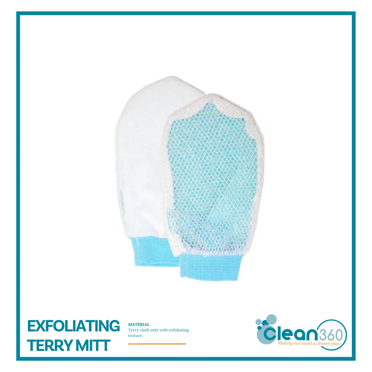 Exfoliating Terry Mitt