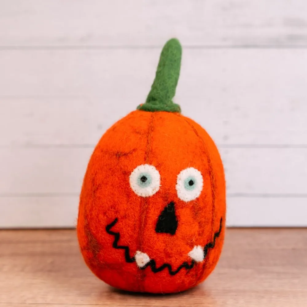 Felt Halloween Pumpkin Set of 2