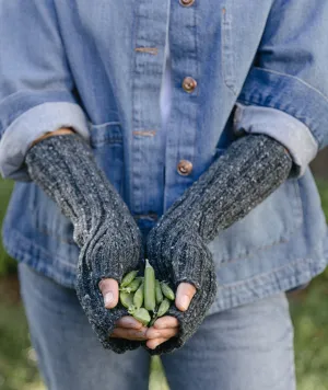 Ferryboat Mitts Using Kelbourne Woolens Lucky Tweed