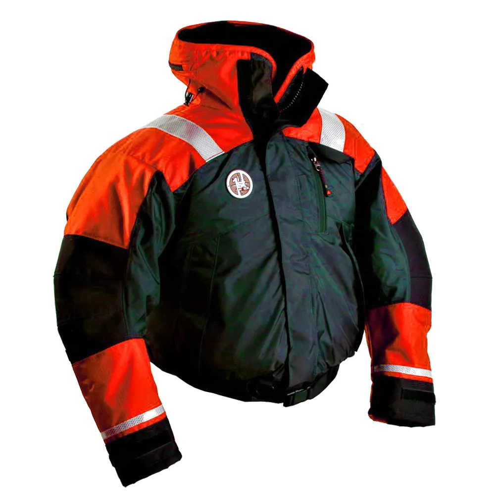 First Watch AB-1100 Flotation Bomber Jacket - Hi-Vis Orange/Black - XXL [AB-1100-OB-XXL]