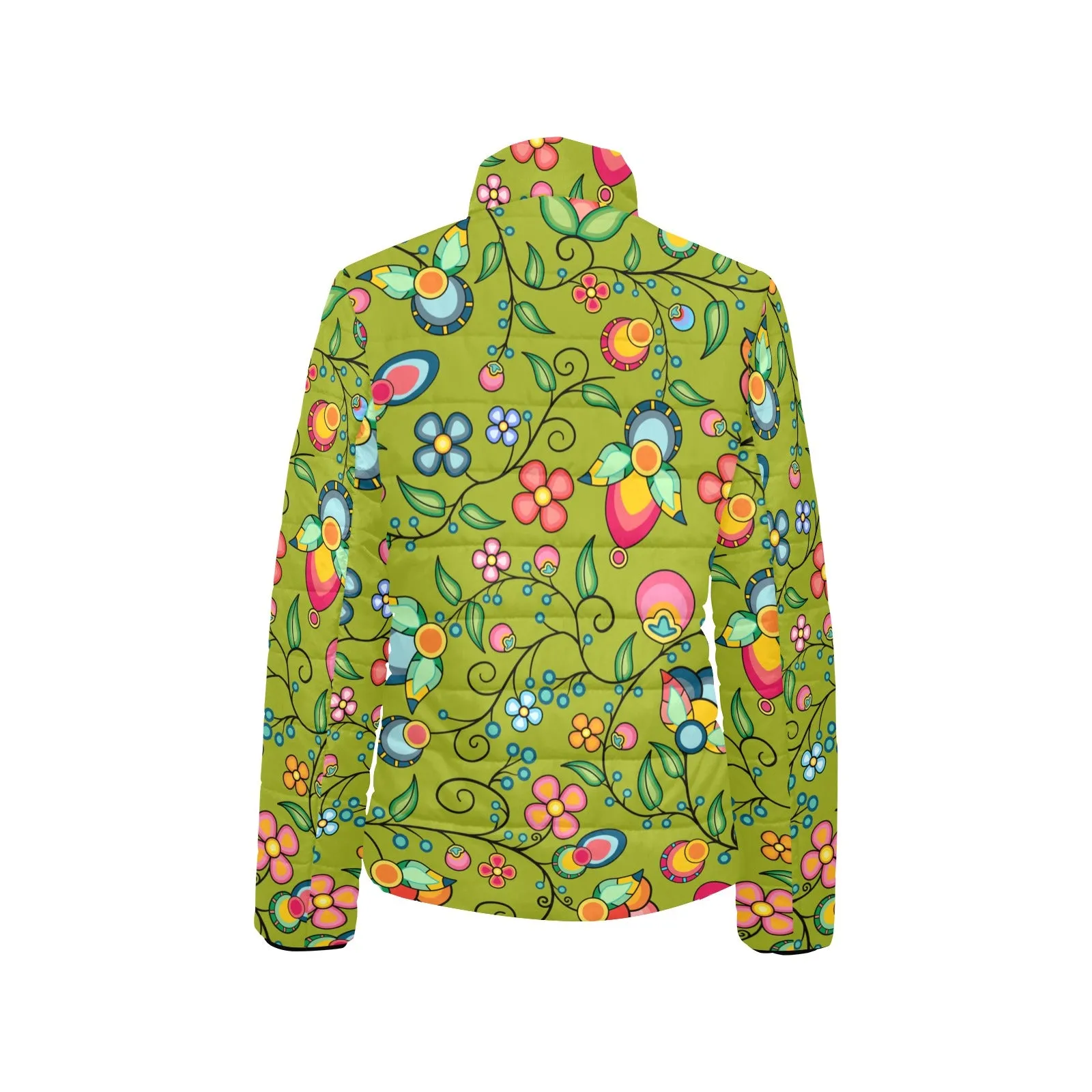 Floral Bounty Sweetgrass Women's Padded Jacket