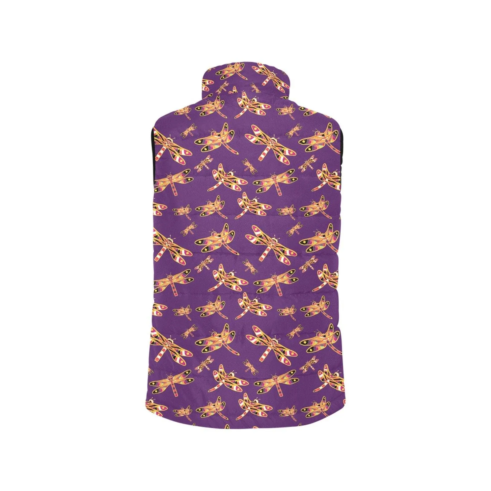 Gathering Yellow Purple Men's Padded Vest Jacket