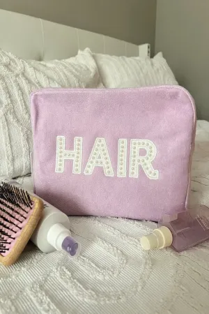 Hair Lilac Terry Cloth XL Bag