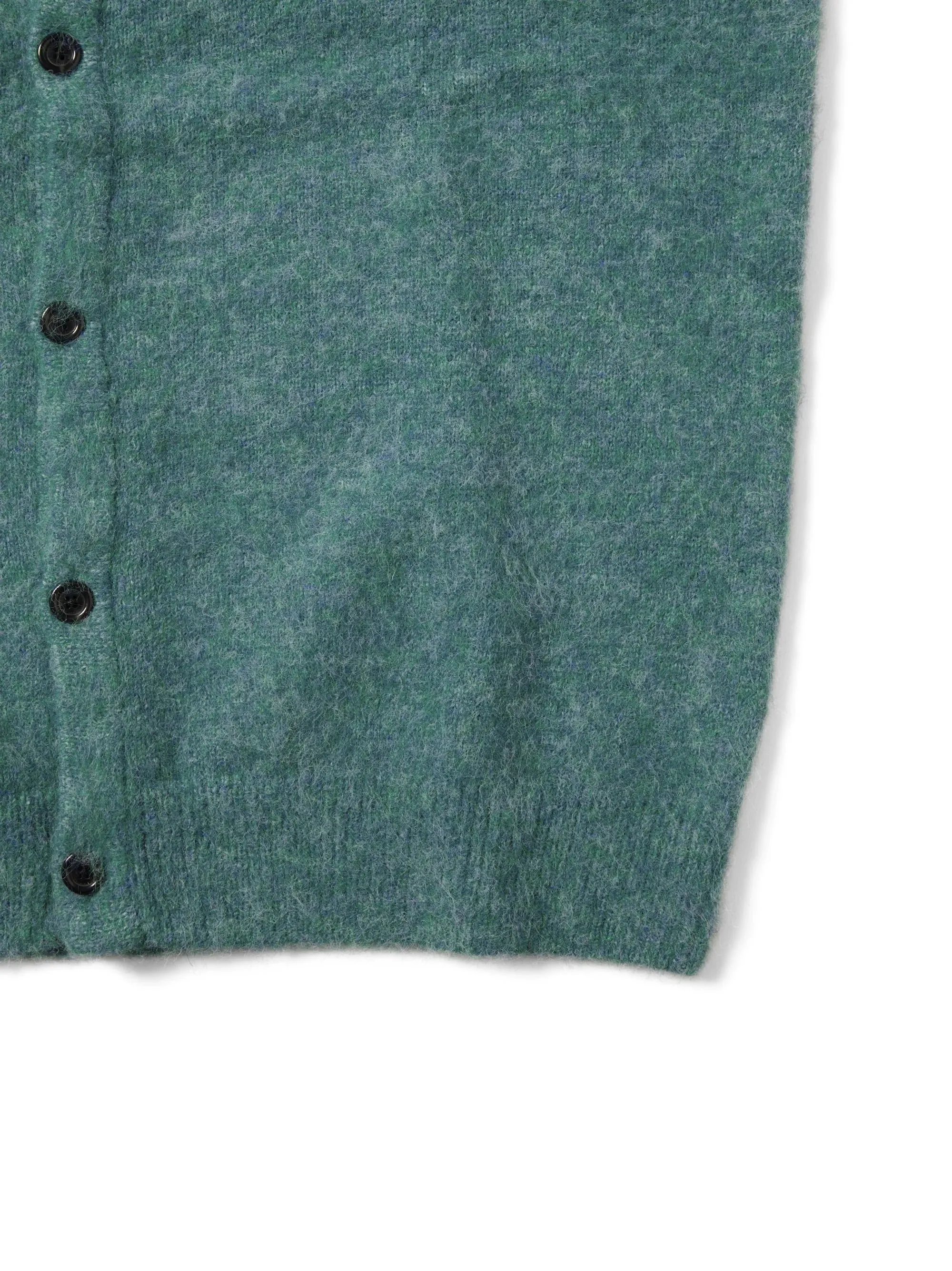 Hairy Knit Cardigan Green / THIS IS NEVER THAT