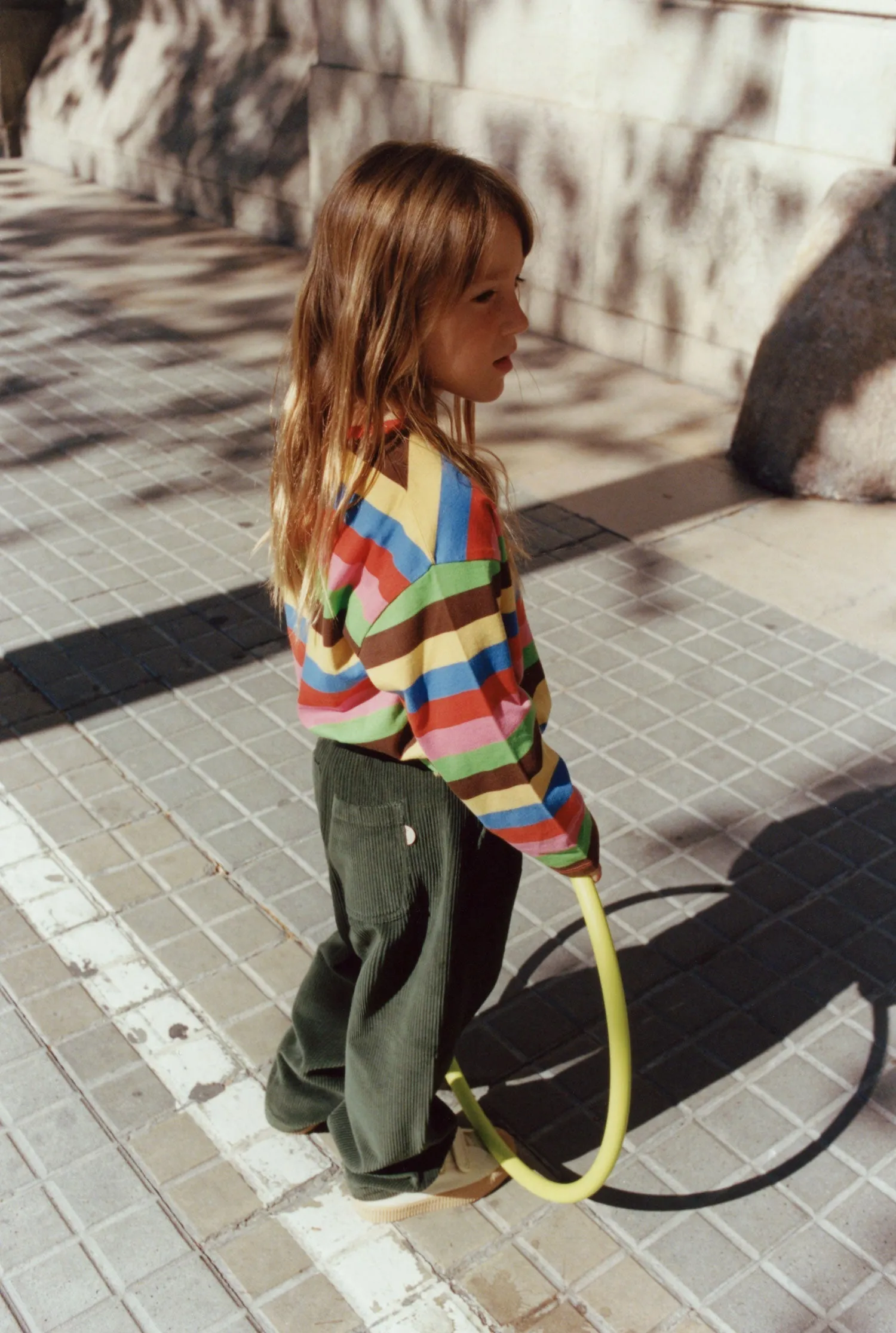 Kids' Plum Pants Green Corduroy