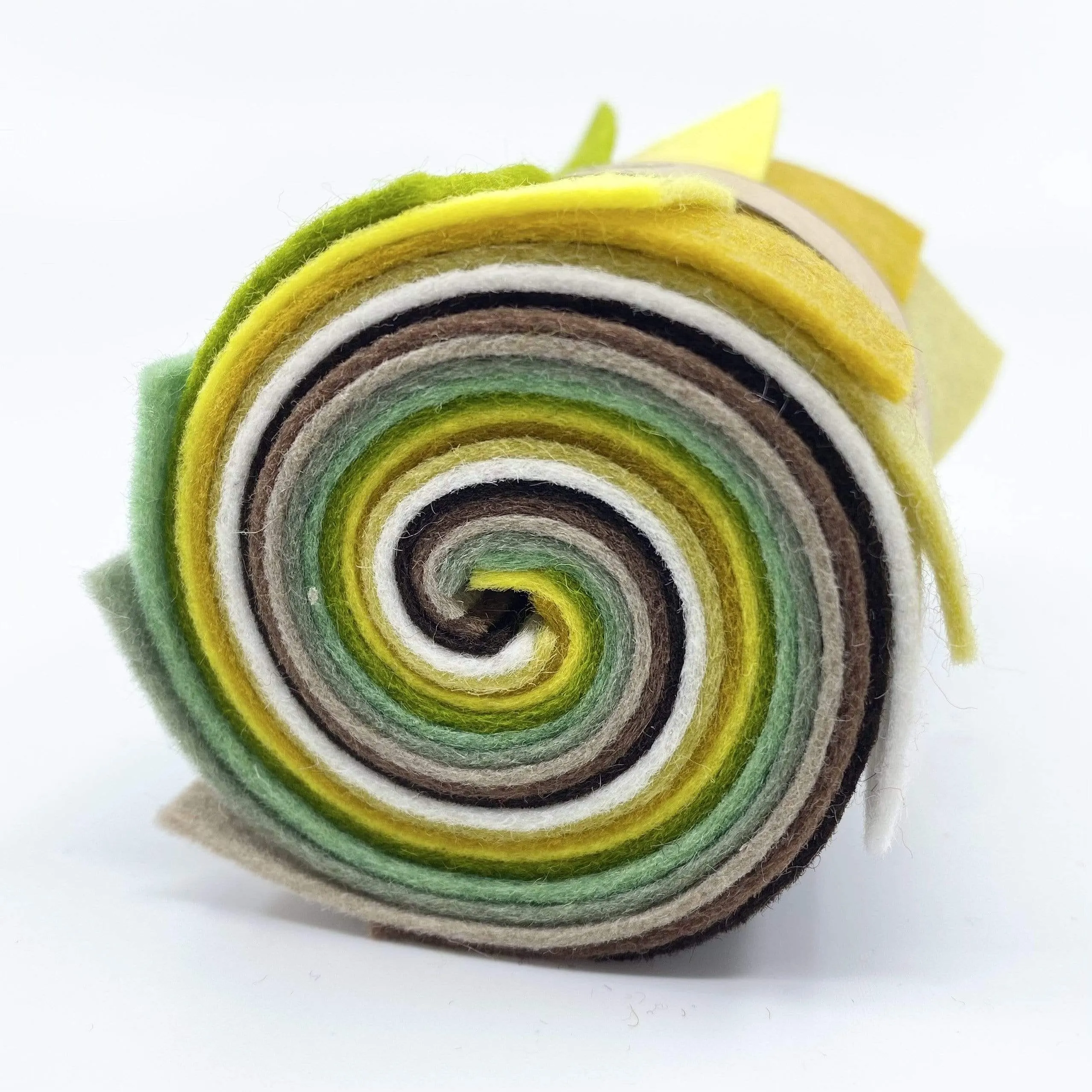 Large Wool Felt Roll - Botanical