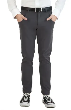 Levinas Charcoal Performance Tech Stretch Pants