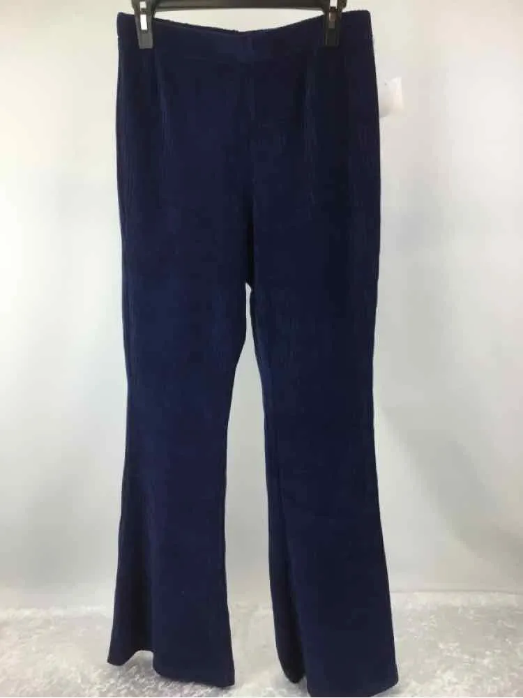 LulaRoe Women Size M Blue NWOT corduroy Pull On Flare Pants