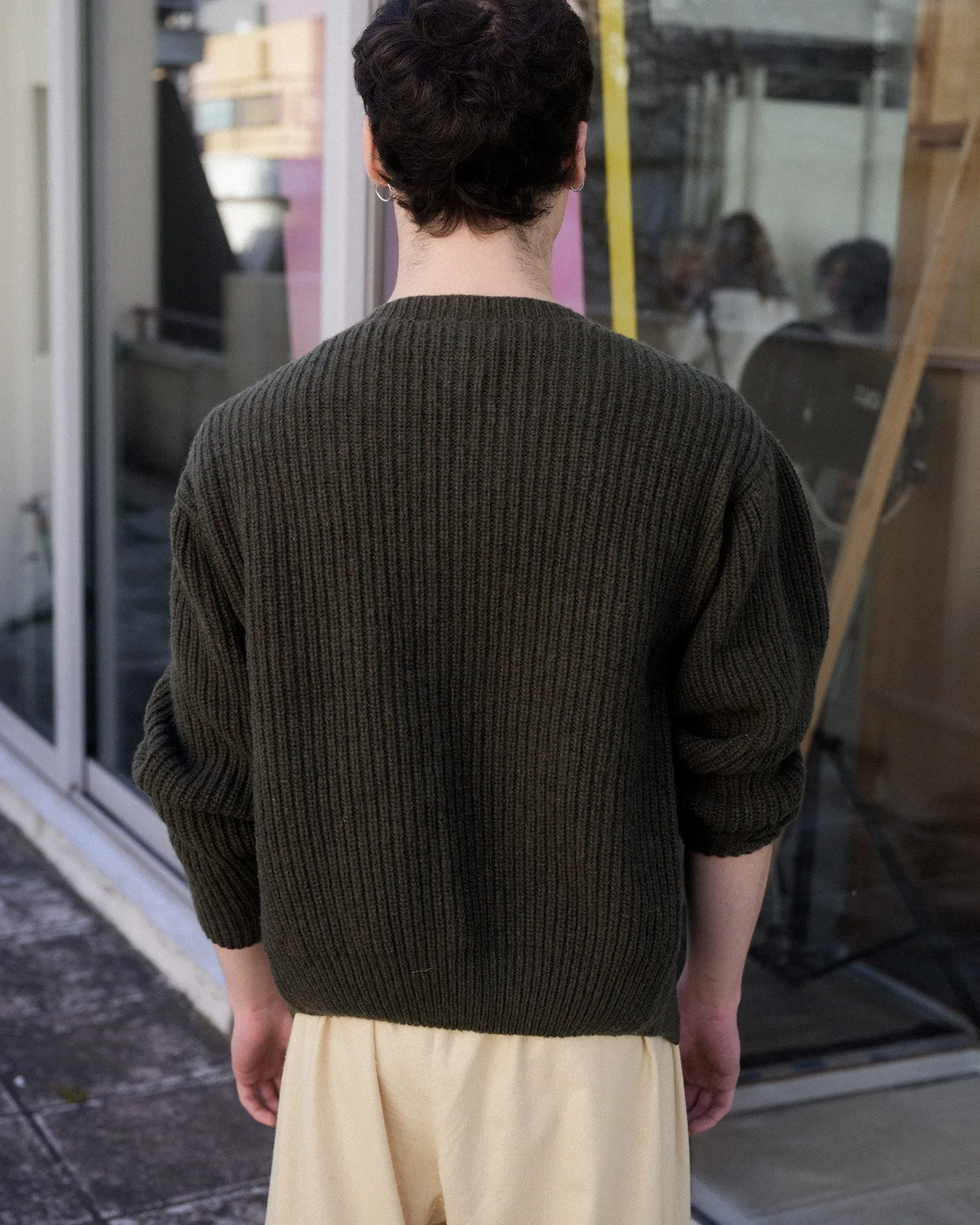 Mea Cardigan - Recycled Wool - Foret