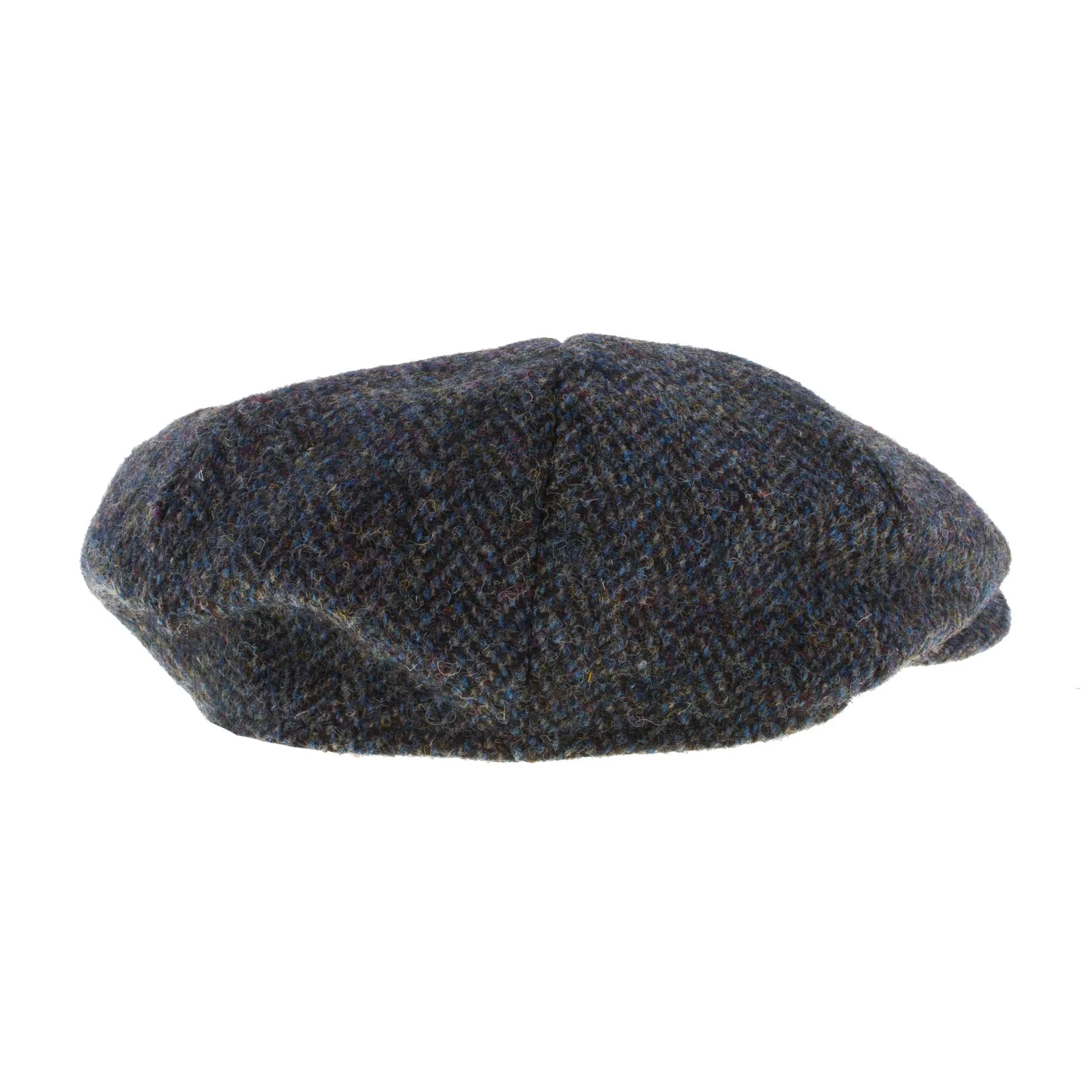 Men's Harris Tweed Carloway Cap  2012 Grey/Blue Herringbone