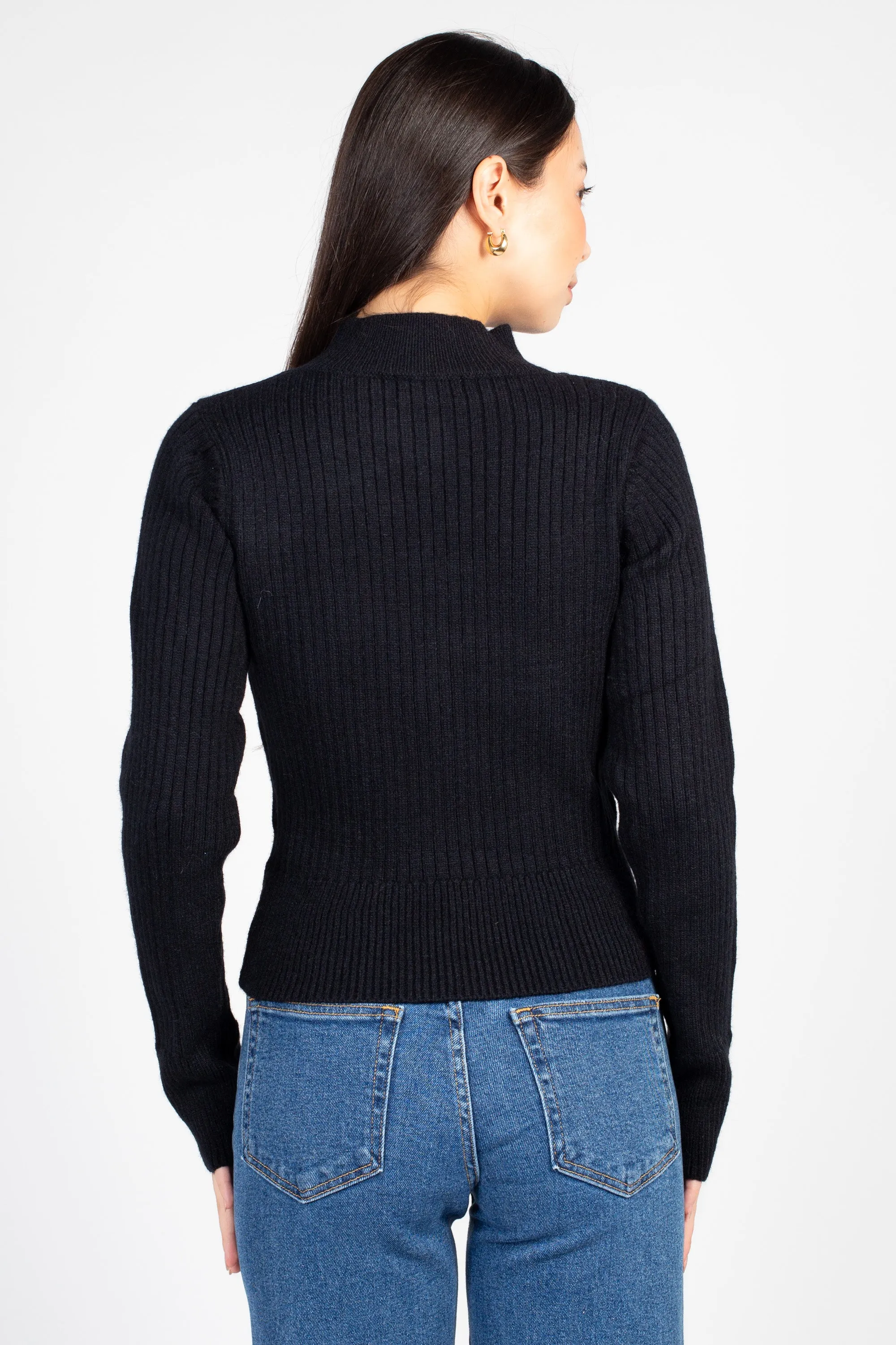 Mindy Cut Out Ribbed Sweater