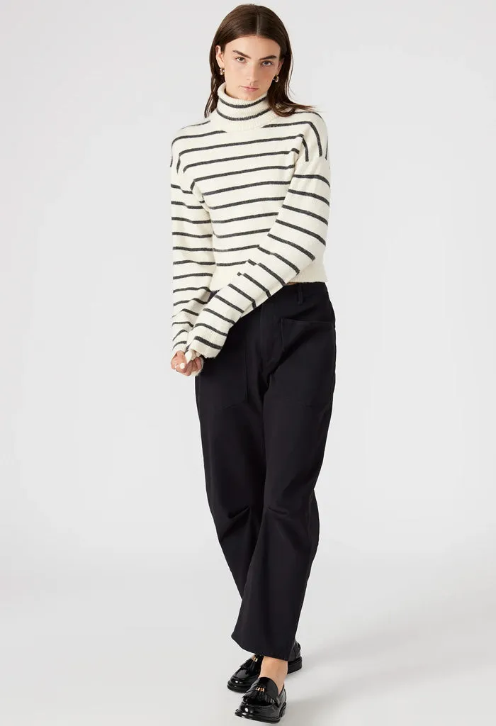 Narsha Sweater-Ivory Stripe