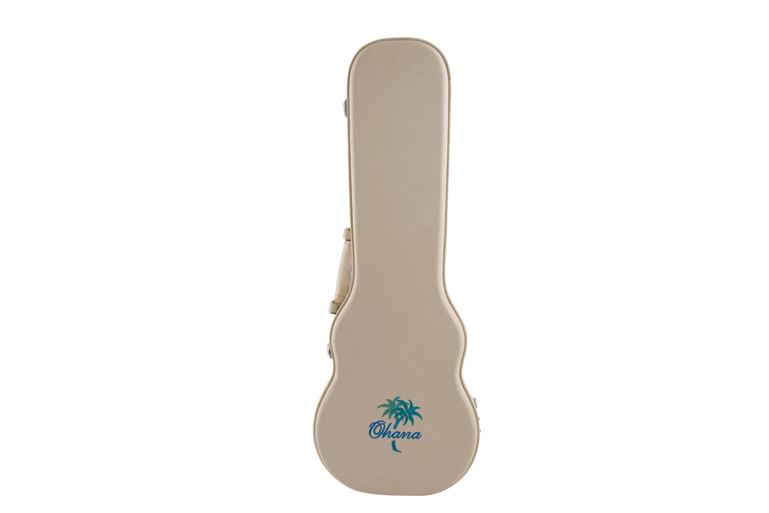 Ohana WEM-24 White Concert Ukulele Hardshell Case