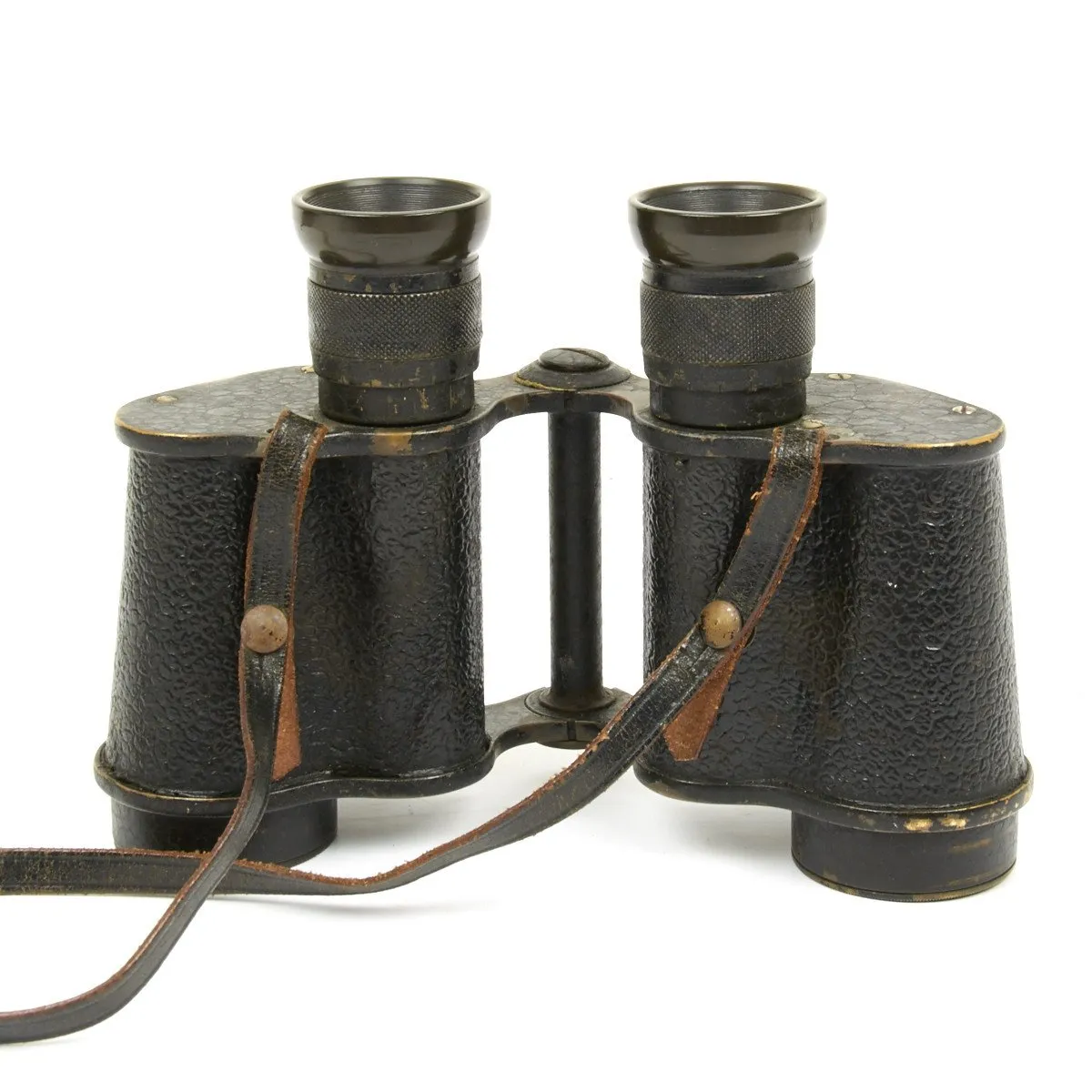 Original British WWI Officer Binoculars in Leather Case