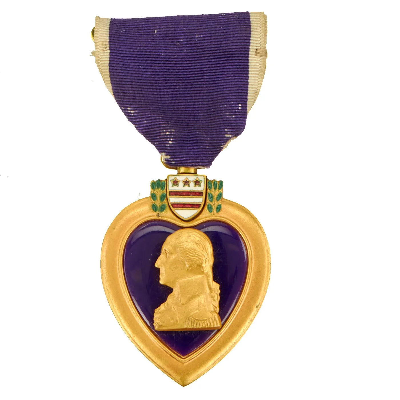 Original U.S. WWII Engraved Named Purple Heart Medal