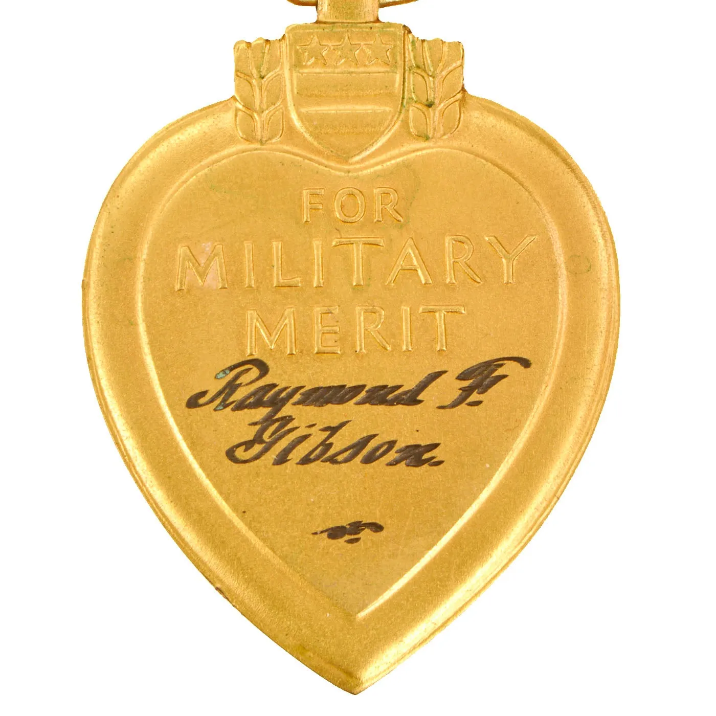 Original U.S. WWII Engraved Named Purple Heart Medal