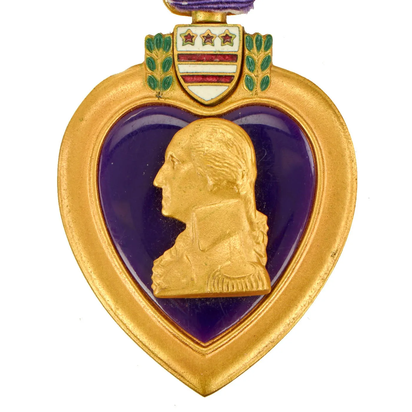 Original U.S. WWII Engraved Named Purple Heart Medal