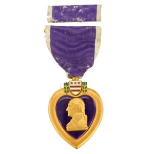 Original U.S. WWII Engraved Named Purple Heart Medal