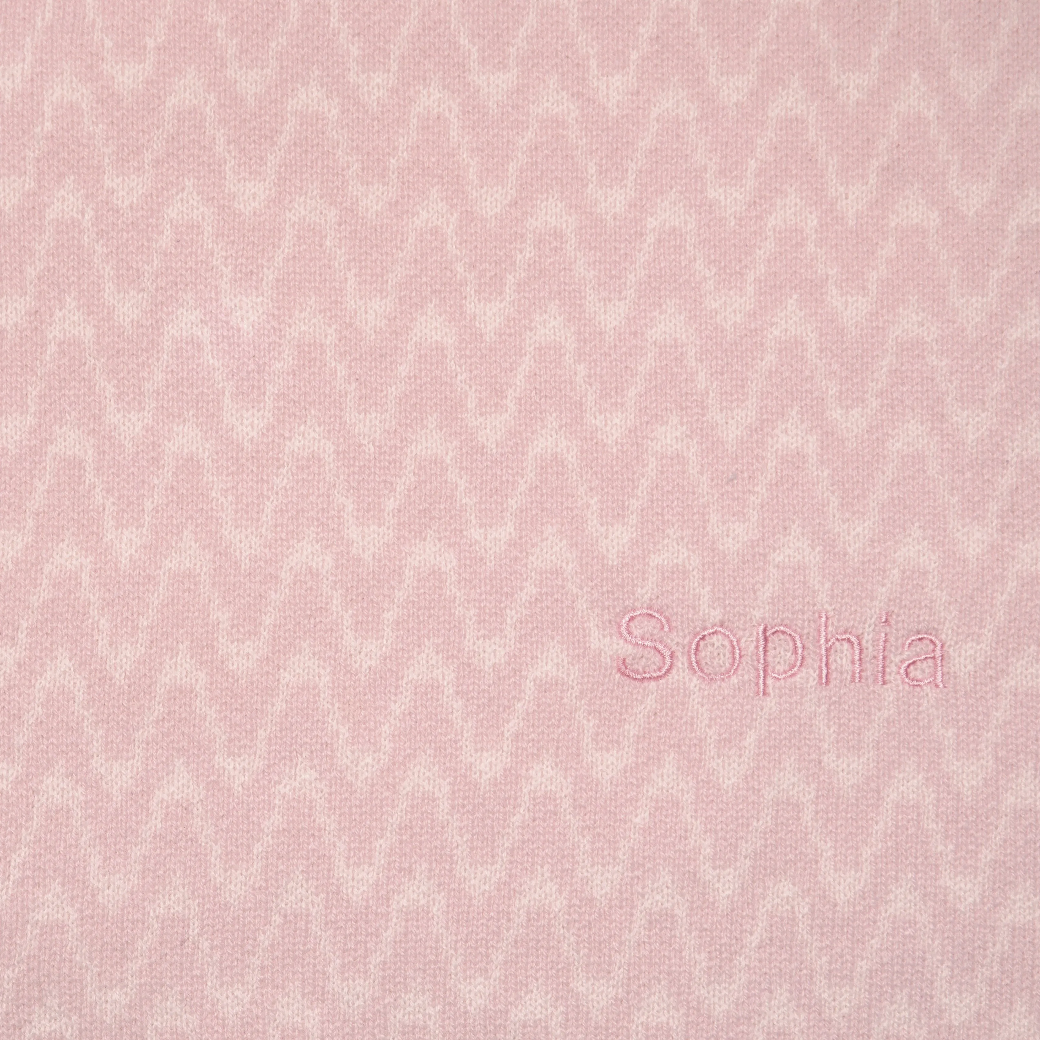 Personalised Cashmere Baby Blanket - Pink