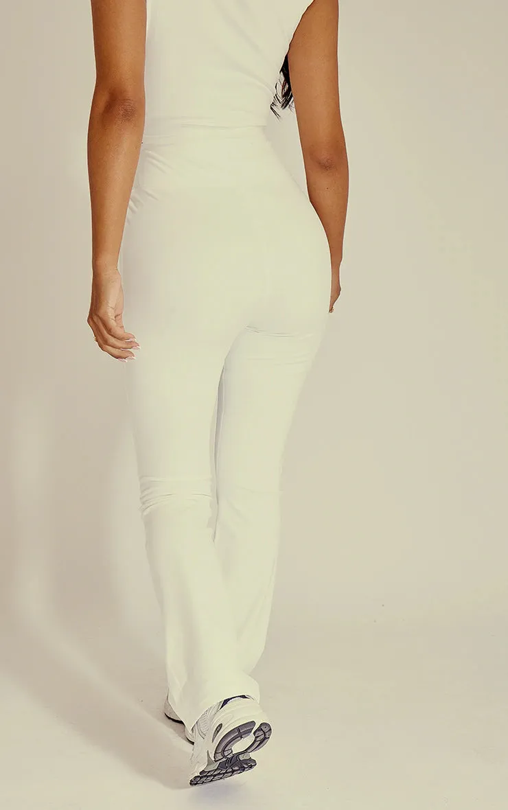 Petite White Snatched Sculpt Flares