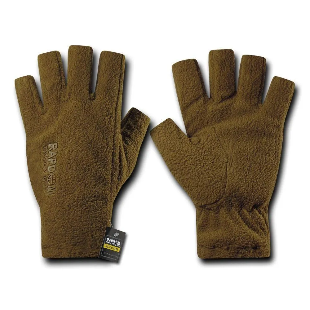 Polar Fleece Half Finger Winter Outdoor Military Patrol Army Gloves