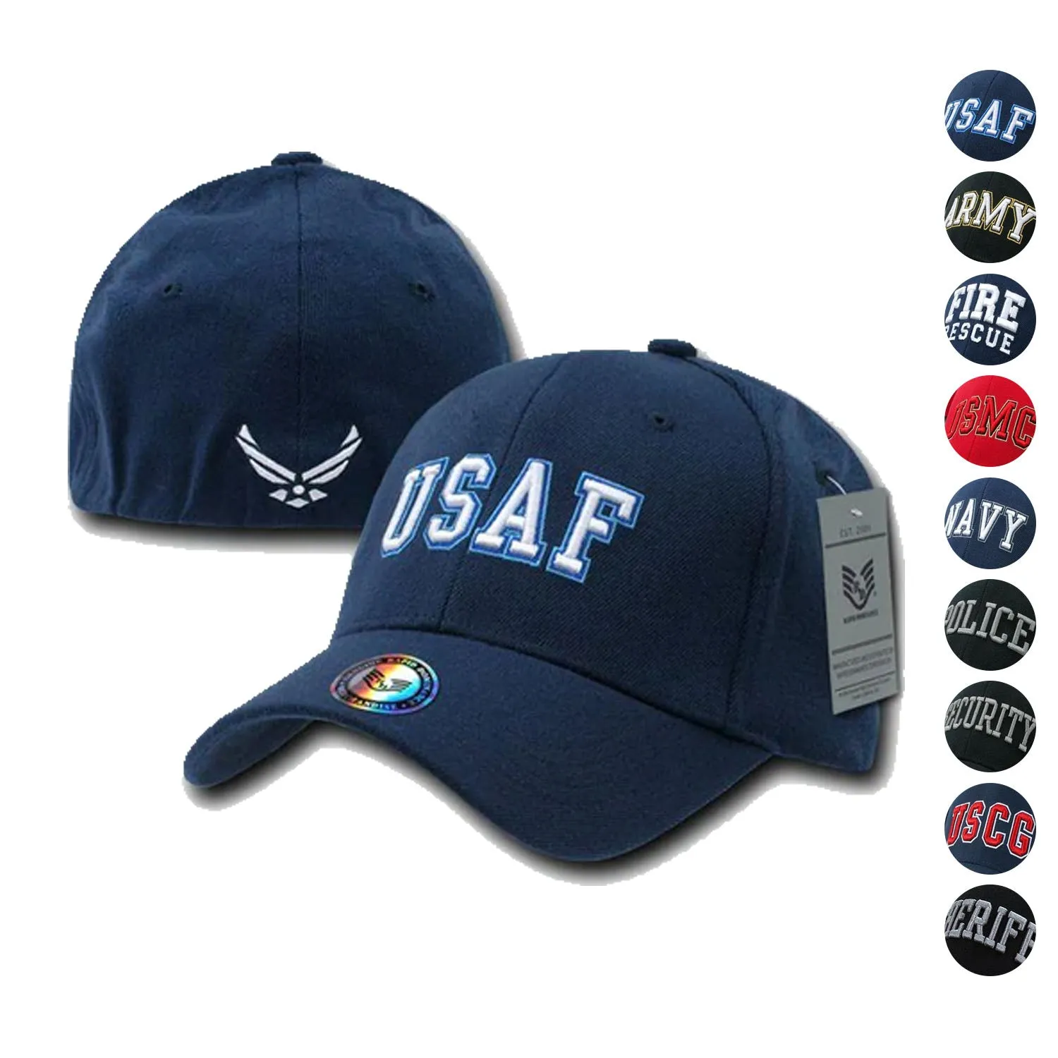 Rapid Dominance 1 Dozen Military Law Enforcement Flex Fit Baseball Caps Hats Wholesale Lots!