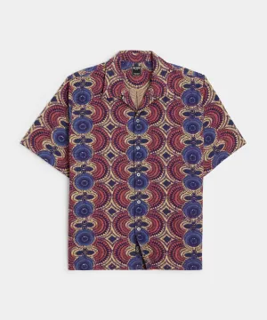 Relaxed Camp Collar Shirt in Multi Kaleidoscope