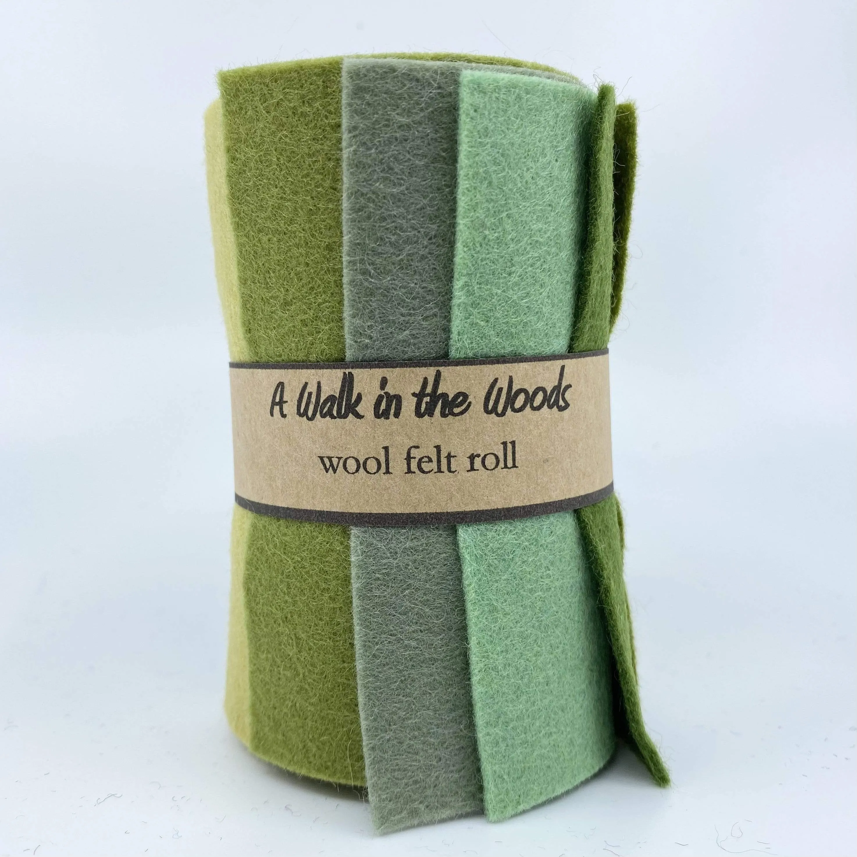 Small Wool Felt Roll - A Walk in the Woods