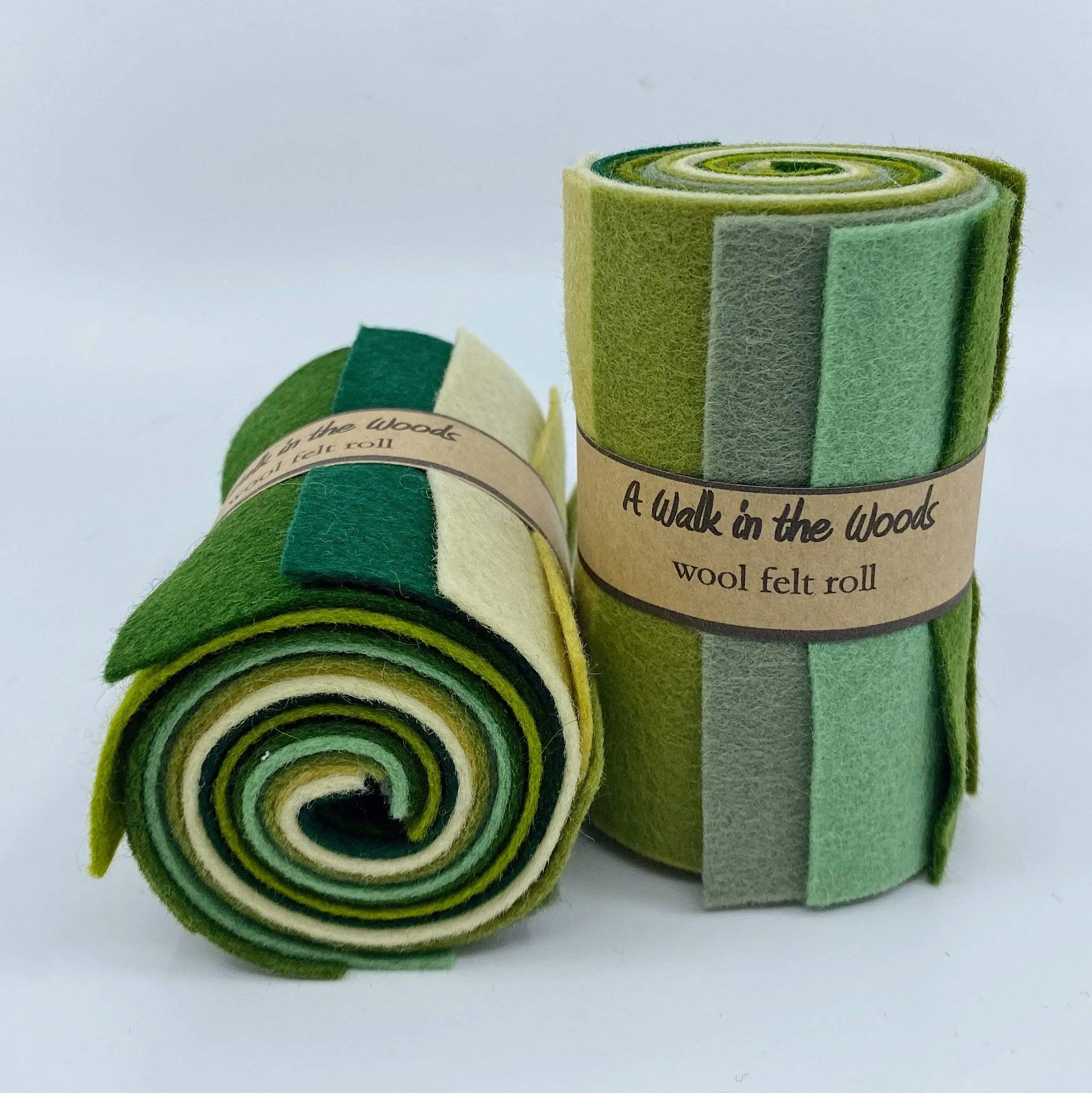 Small Wool Felt Roll - A Walk in the Woods