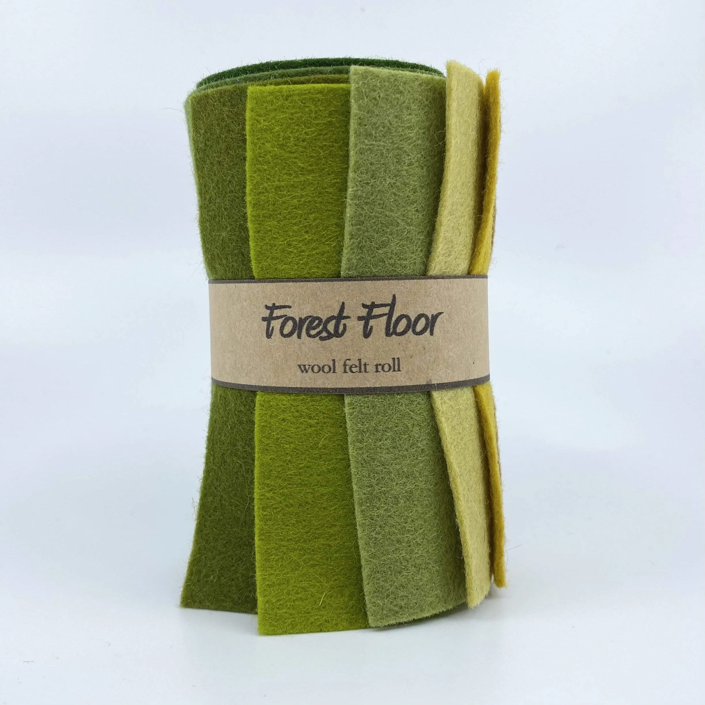 Small Wool Felt Roll - Forest Floor