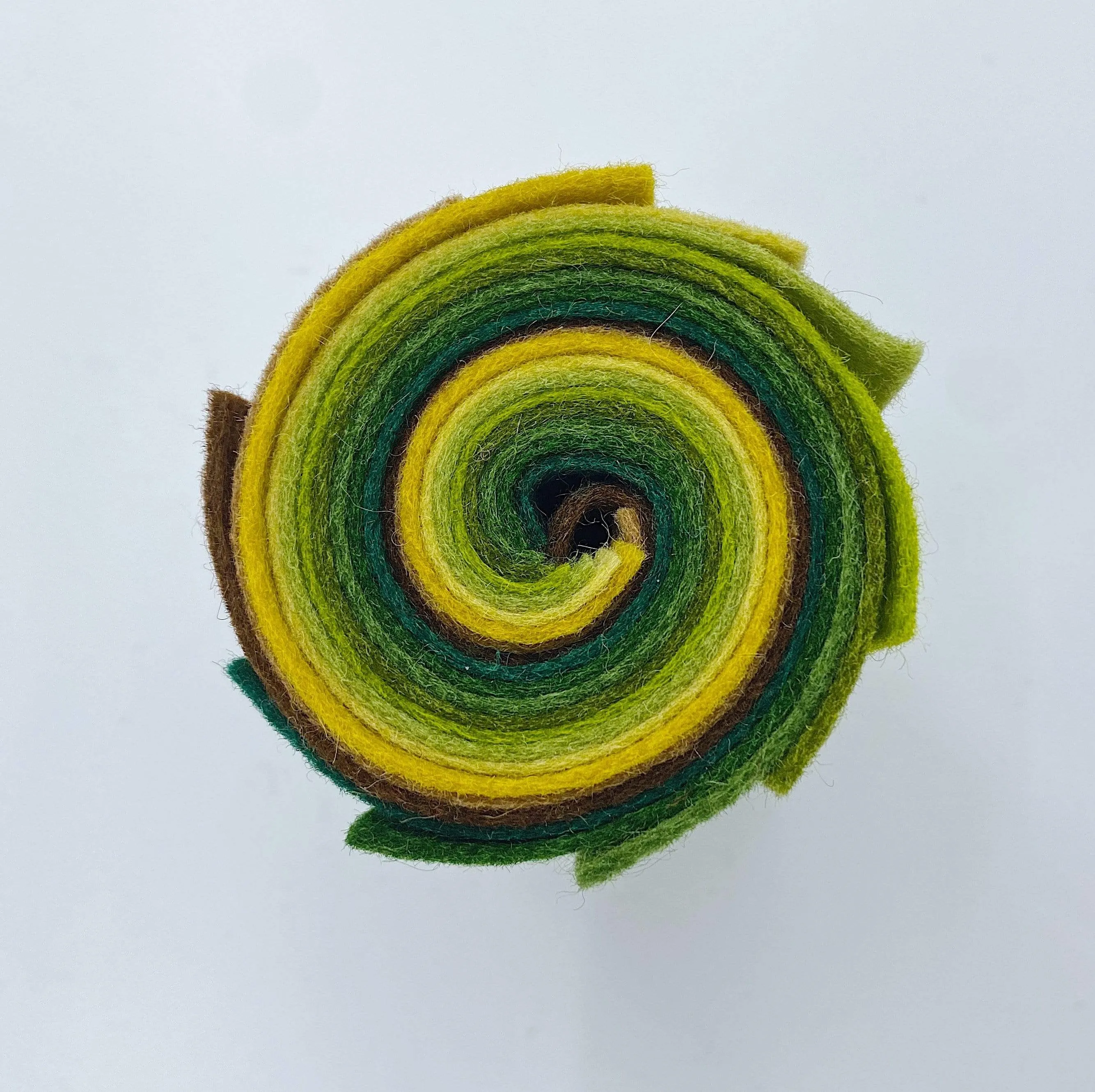 Small Wool Felt Roll - Forest Floor