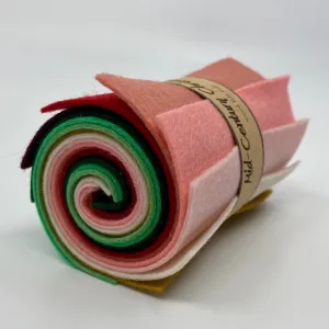 Small Wool Felt Roll - Mid Century Christmas