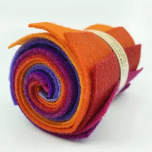 Small Wool Felt Roll - My Sister's Sunset