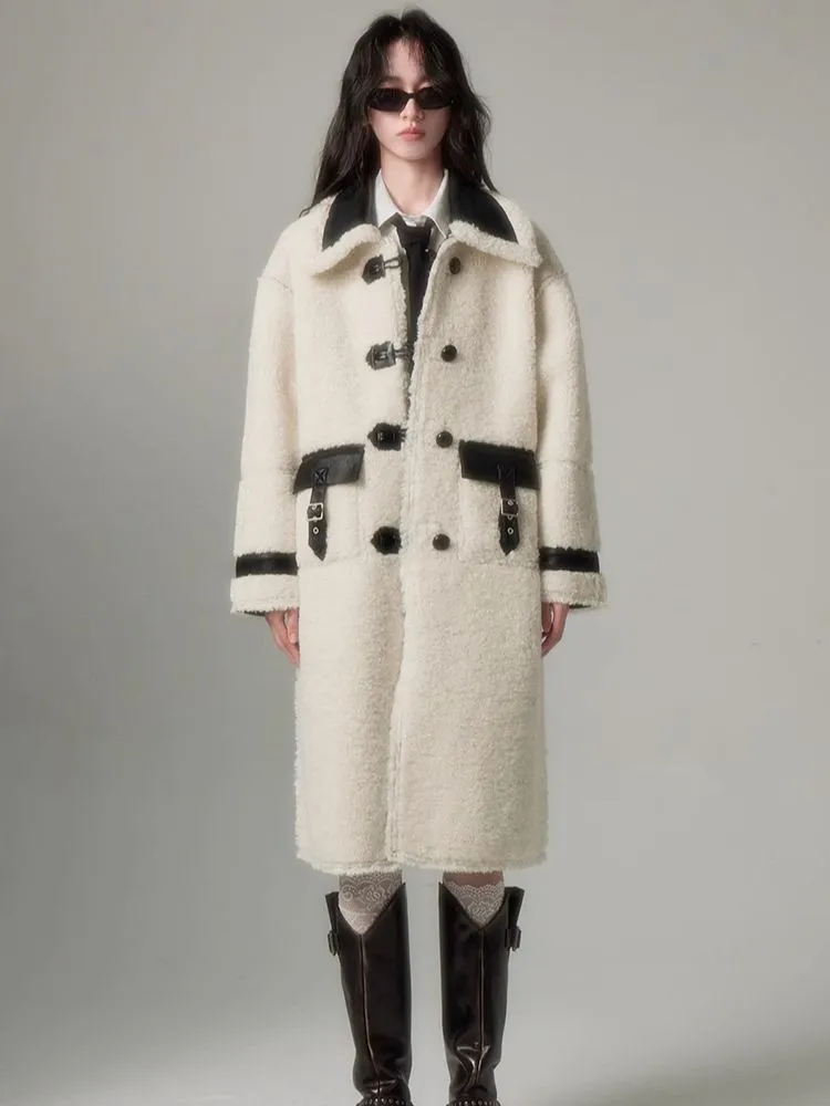 Soft lambswool pelt two-wear tweed coat【s0000004887】