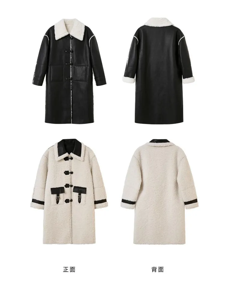 Soft lambswool pelt two-wear tweed coat【s0000004887】