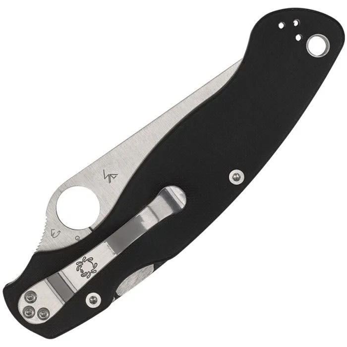 Spyderco C36GS2 MILITARY 2 Folding Knife 4" Satin CPM-S30V SpyderEdge Black G10 Handles