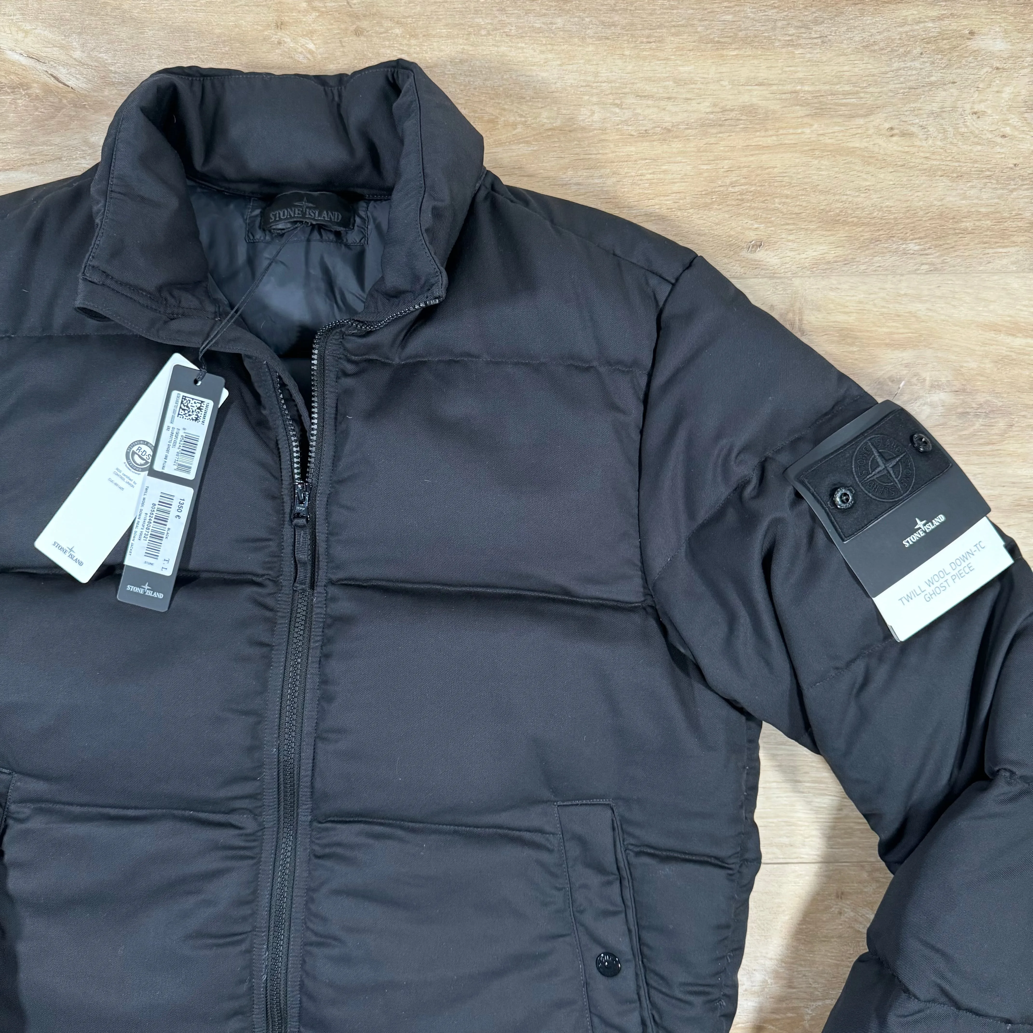 Stone Island Down-TC Ghost Jacket in Black