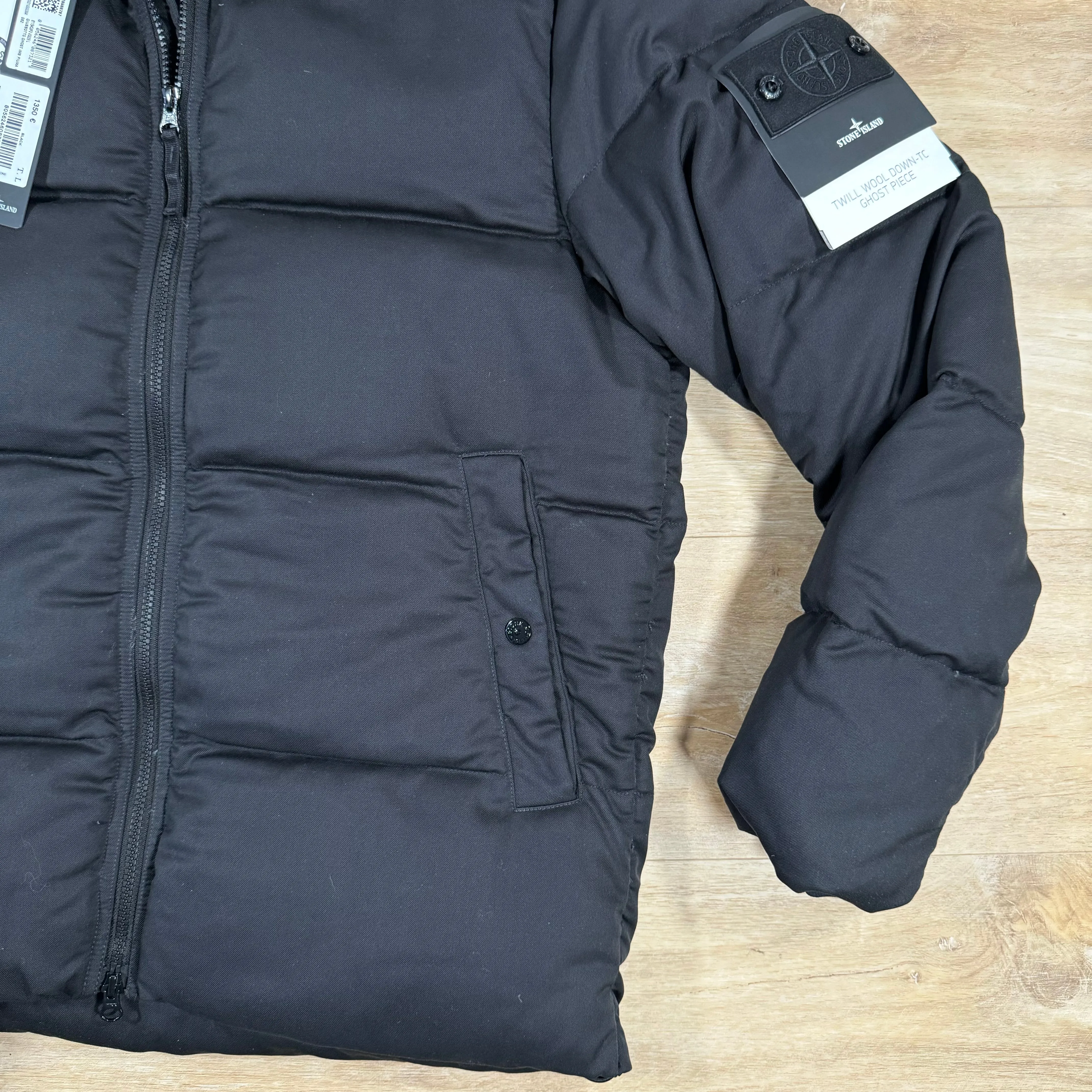 Stone Island Down-TC Ghost Jacket in Black