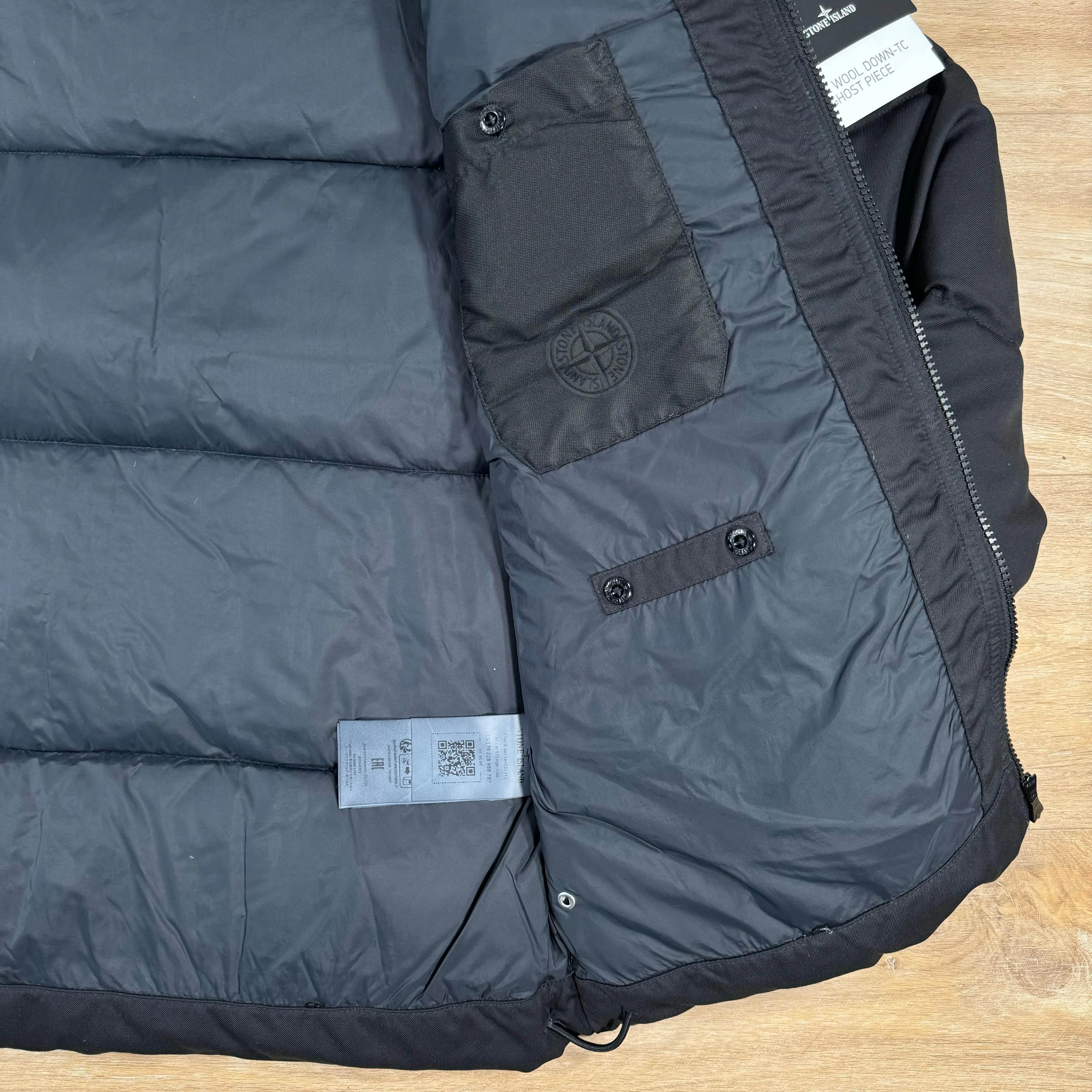 Stone Island Down-TC Ghost Jacket in Black