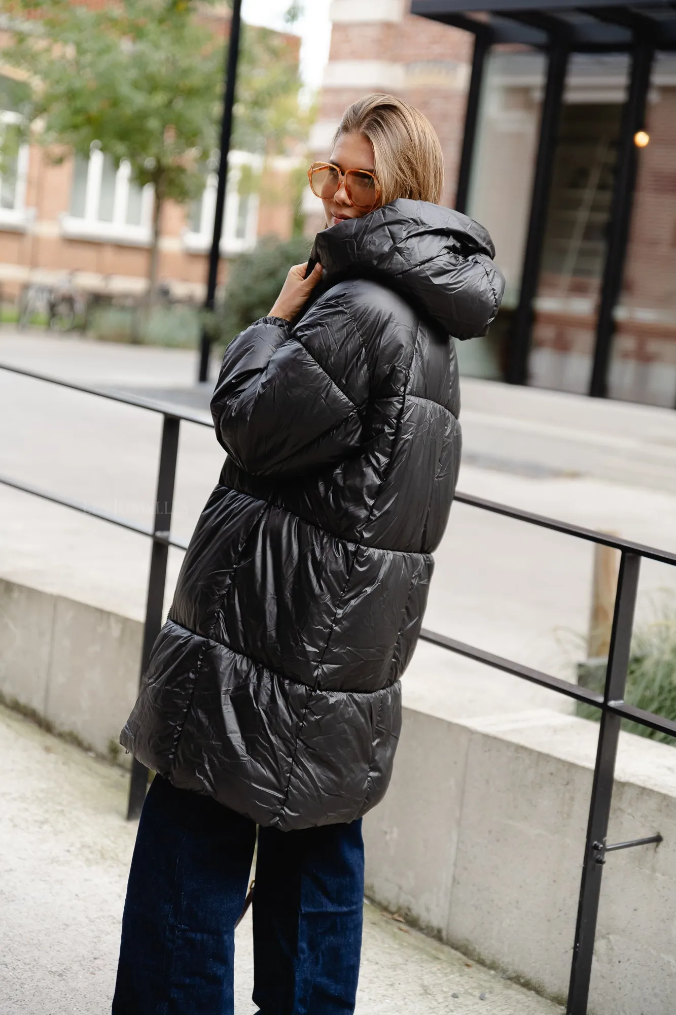 Tiffany puffer coat black