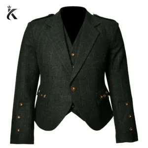 Traditional Scottish Tweed Argyll Kilt Jacket - A Modern Classic