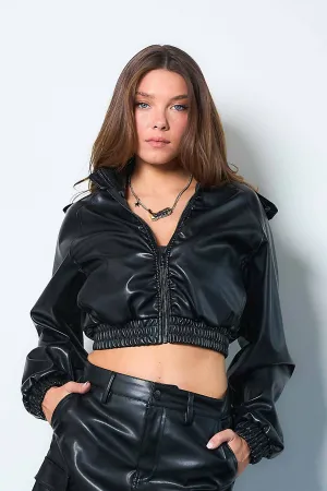 Vegan Leather Blouson