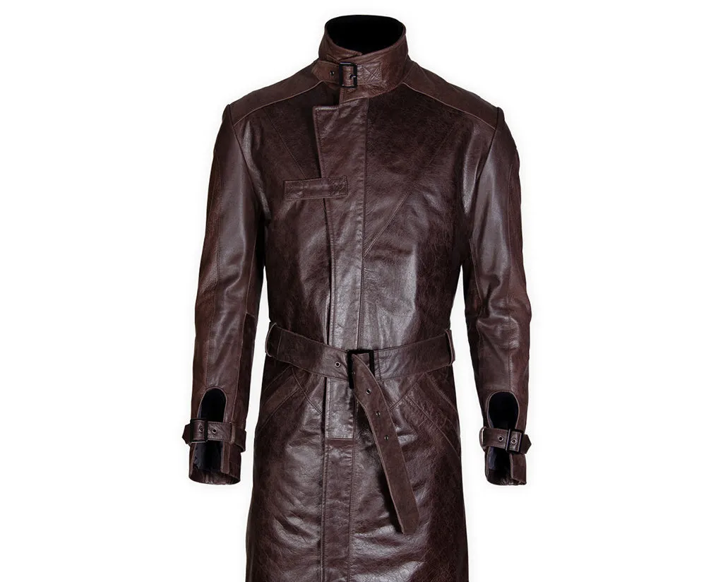 Watch Dogs Aiden Pearce Brown Leather Coat